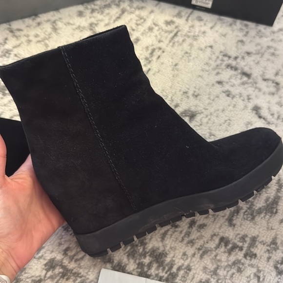 Prada Suede Wedge Ankle Boot - Picture 6 of 12